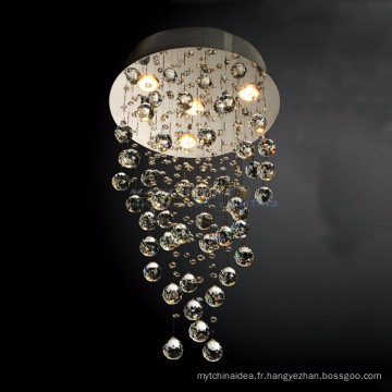 Lustre LED éclairage moderne cristal pluie goutte lustre